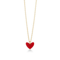 AHKAH Thiran Heart Necklace Red